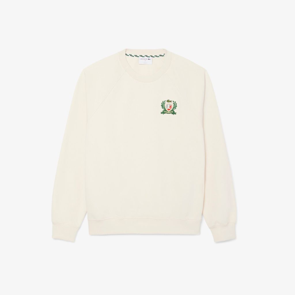 Áo Nỉ Lacoste Nam Hình Khiên Thêu Sản Xuất Tại Pháp