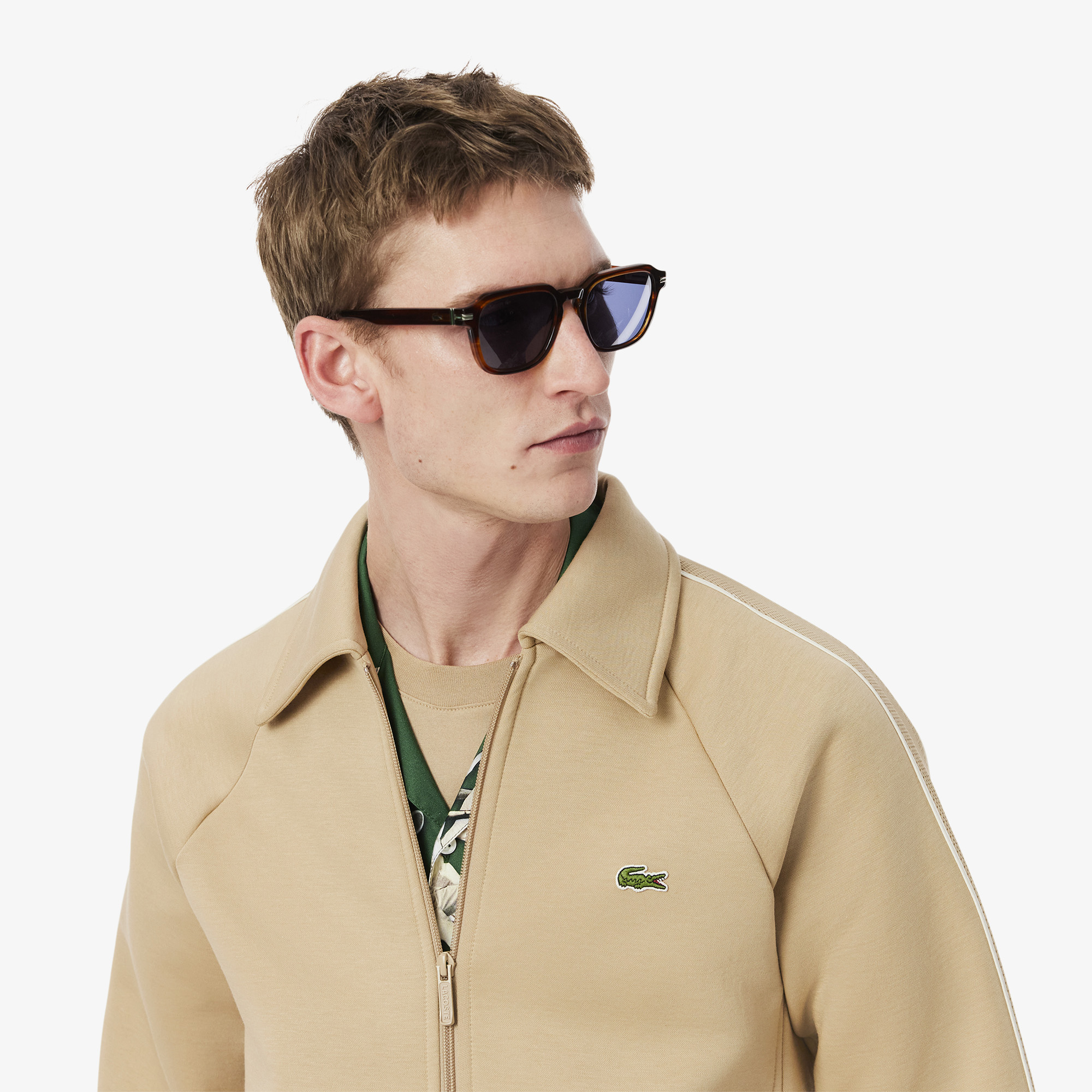 Áo Nỉ Lacoste Nam Có Khóa Kéo Sản Xuất Tại Pháp