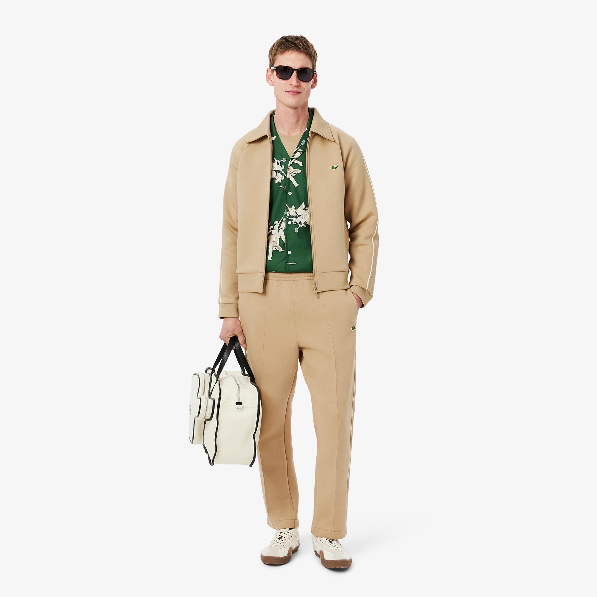 Áo Nỉ Lacoste Nam Có Khóa Kéo Sản Xuất Tại Pháp