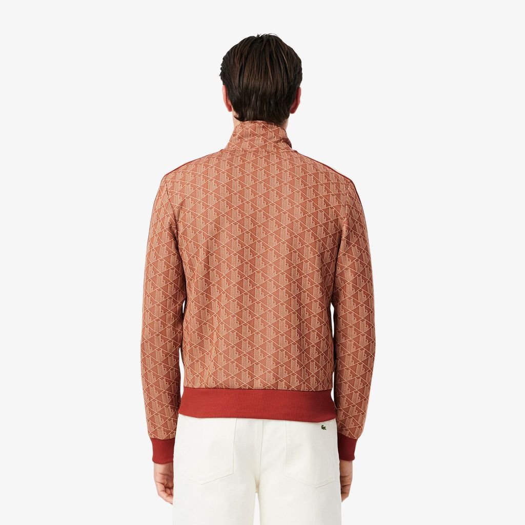 Áo Nỉ Lacoste Nam Paris Có Khóa Kéo Chất Liệu Jacquard
