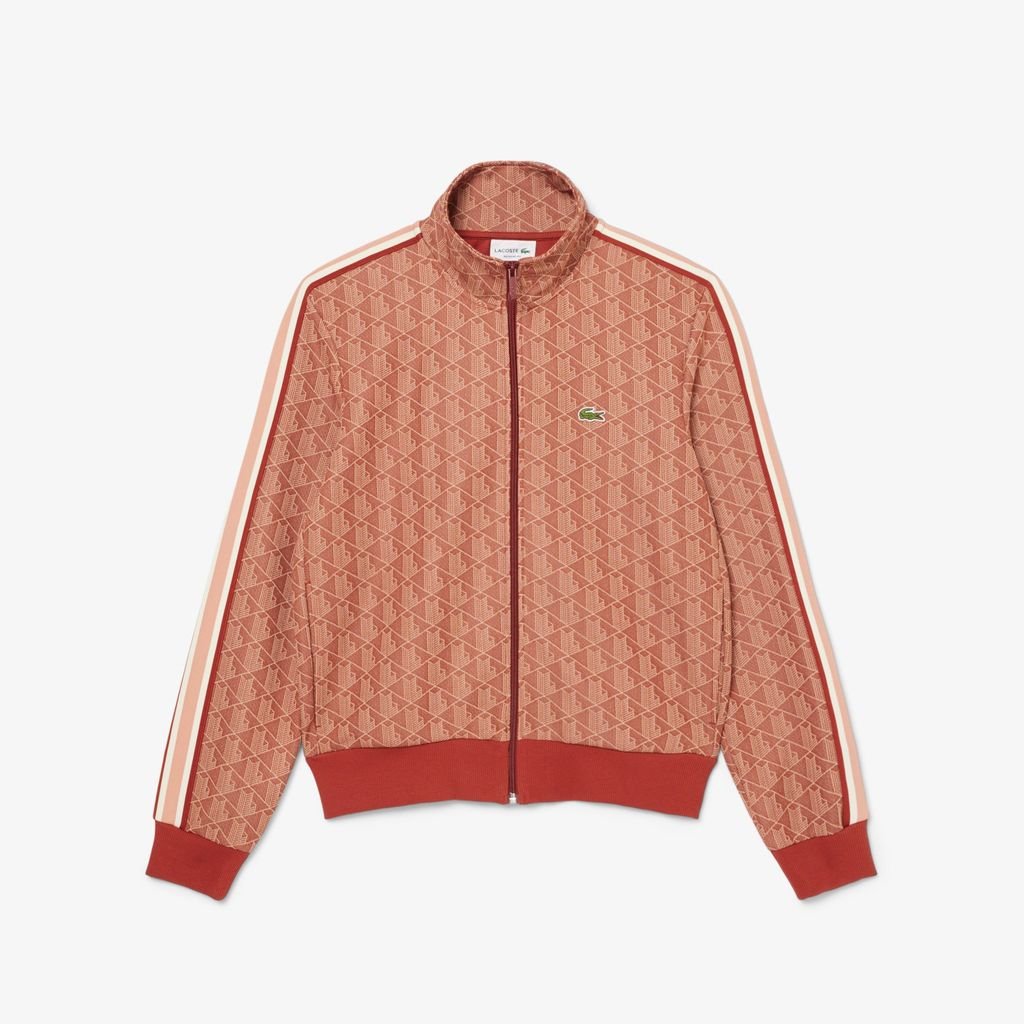 Áo Nỉ Lacoste Nam Paris Có Khóa Kéo Chất Liệu Jacquard