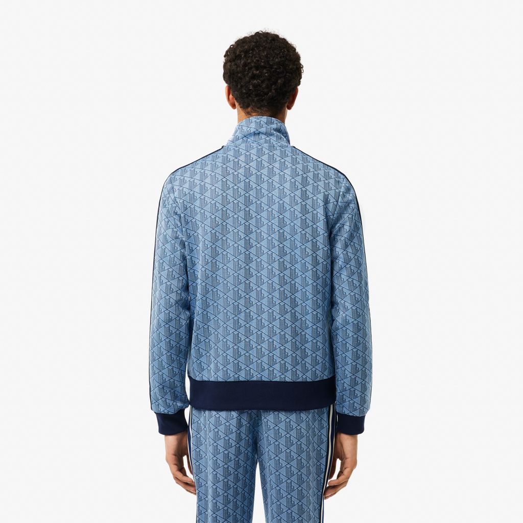 Áo Nỉ Lacoste Nam Paris Có Khóa Kéo Chất Liệu Jacquard