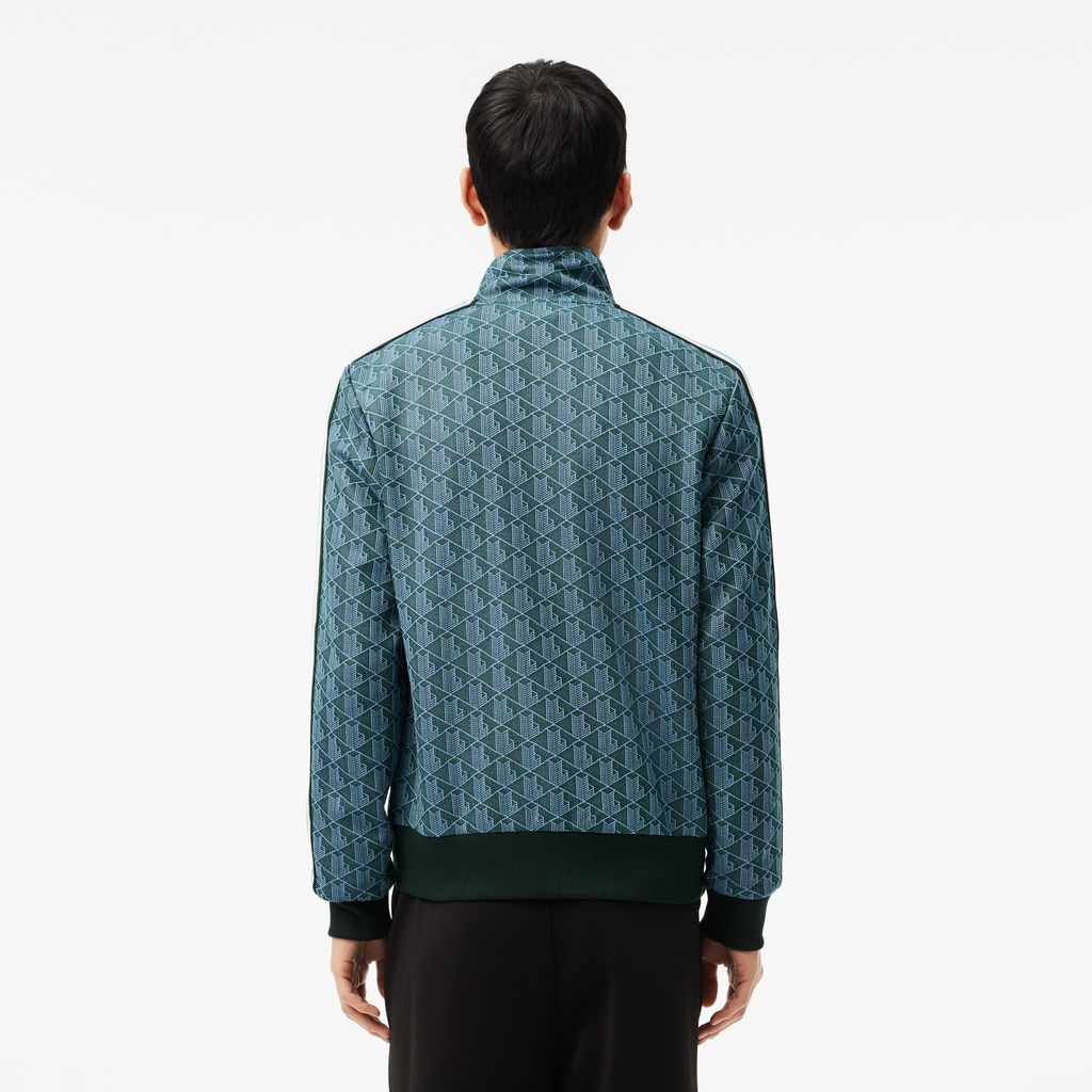 Áo Nỉ Lacoste Nam Paris Có Khóa Kéo Chất Liệu Jacquard
