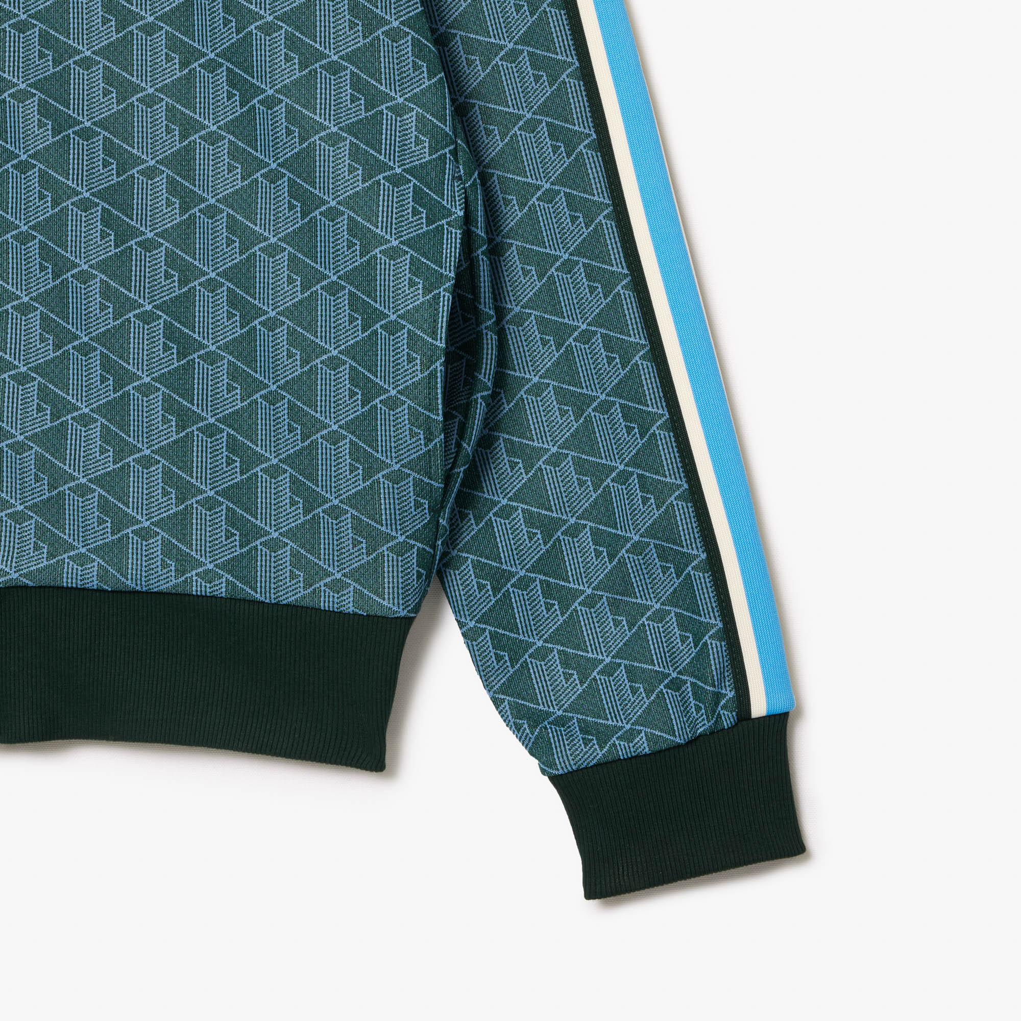 Áo Nỉ Lacoste Nam Paris Có Khóa Kéo Chất Liệu Jacquard