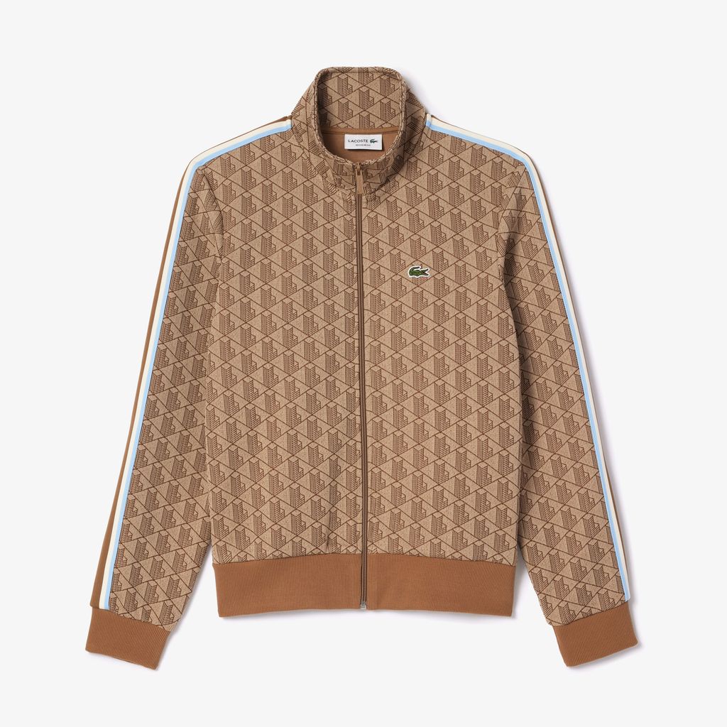 Áo Nỉ Lacoste Nam Paris Có Khóa Kéo Chất Liệu Jacquard