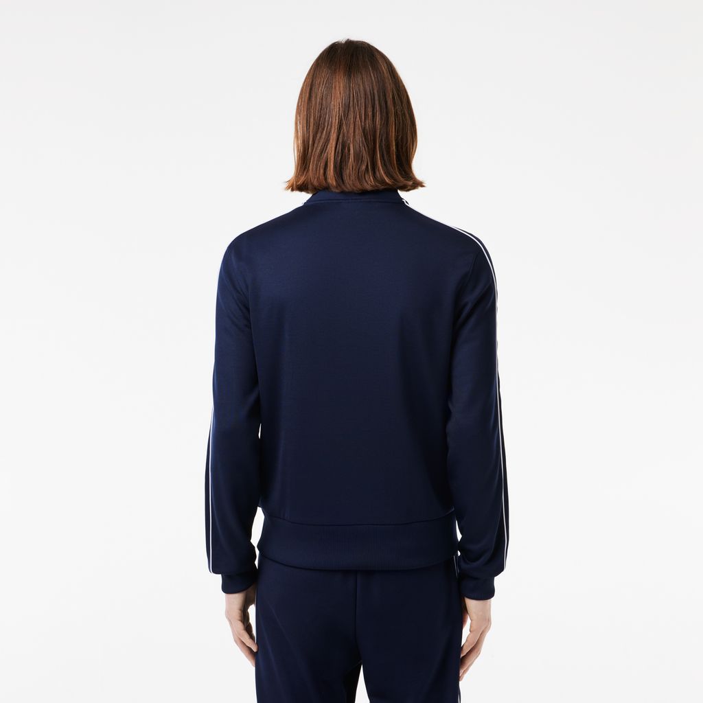 Áo Nỉ Lacoste Nam Paris Có Khóa Kéo Chất Liệu Piqué