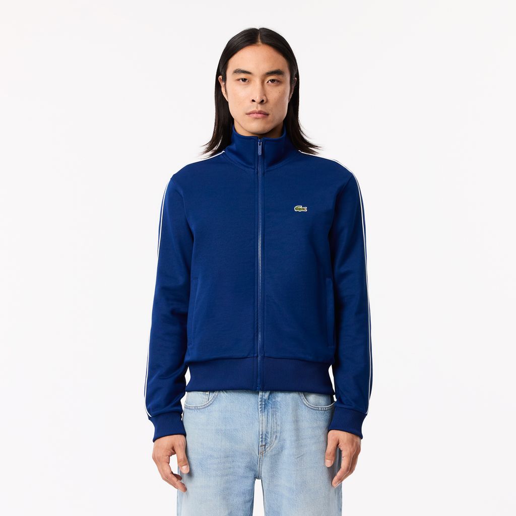 Áo Nỉ Lacoste Nam Paris Có Khóa Kéo Chất Liệu Piqué