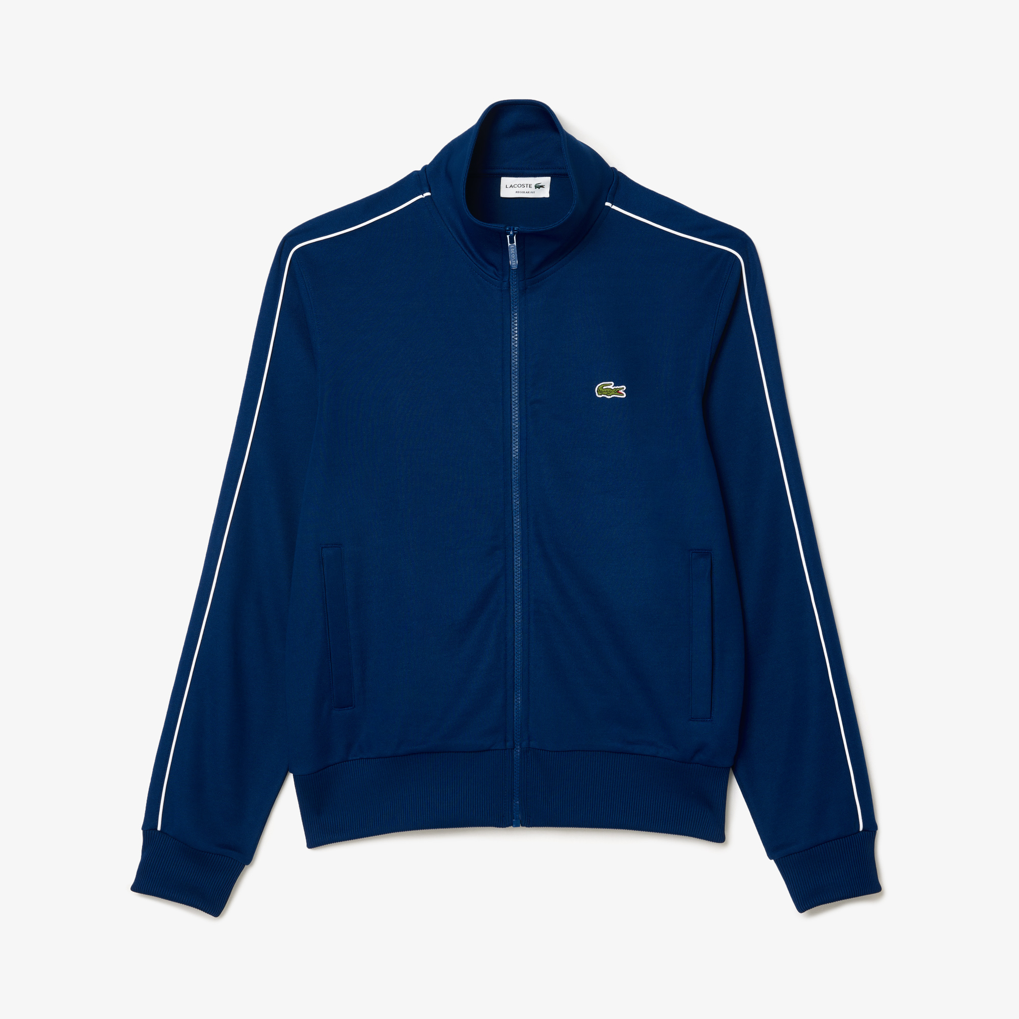 Áo Nỉ Lacoste Nam Paris Có Khóa Kéo Chất Liệu Piqué