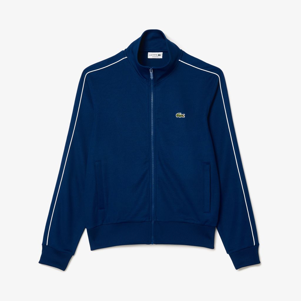 Áo Nỉ Lacoste Nam Paris Có Khóa Kéo Chất Liệu Piqué