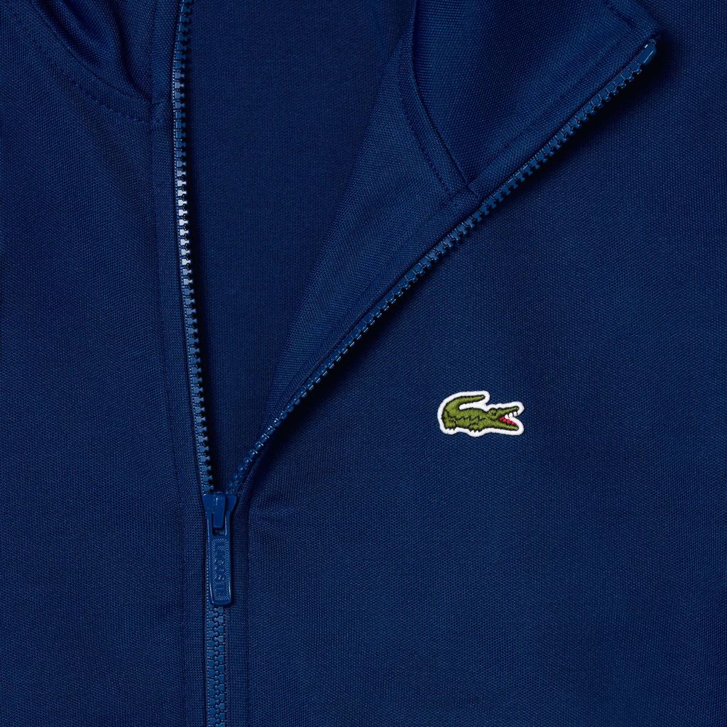 Áo Nỉ Lacoste Nam Paris Có Khóa Kéo Chất Liệu Piqué
