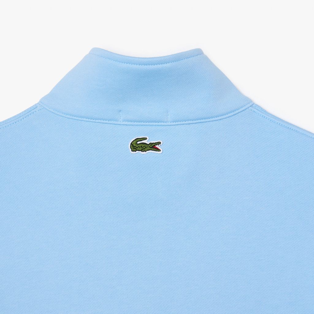 Áo Nỉ Lacoste Unisex Cổ Cao Có Khóa Kéo Họa Tiết In