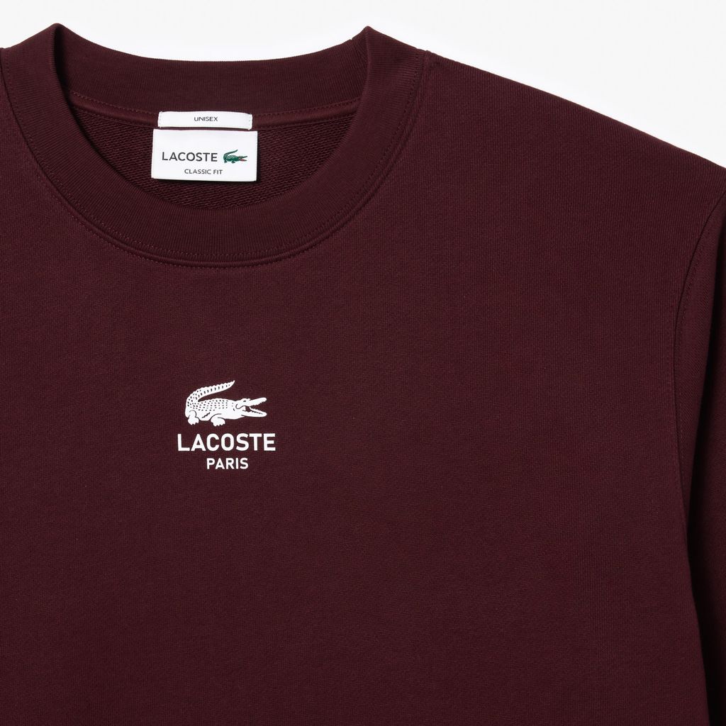 Áo Nỉ Lacoste Unisex Chất Liệu Fleece