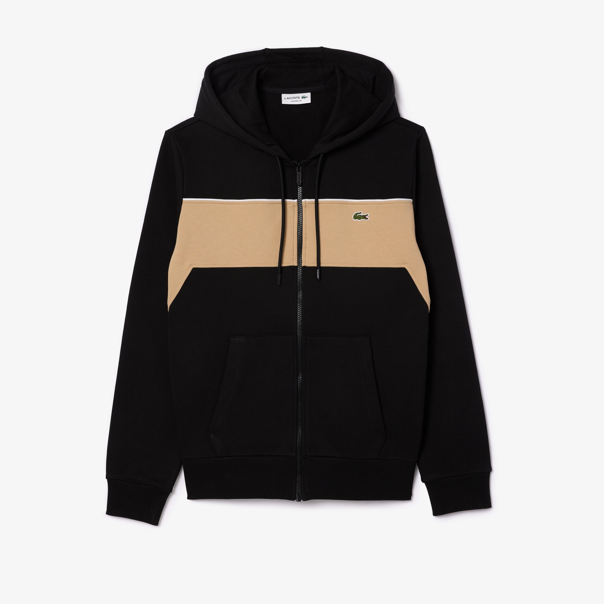 Áo Hoodie Lacoste Nam Colourblock Có Khóa Kéo
