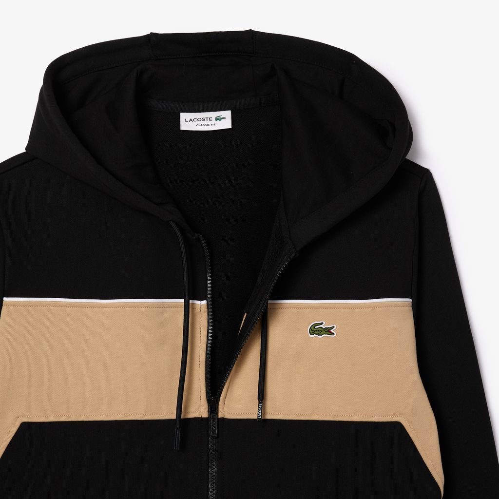 Áo Hoodie Lacoste Nam Colourblock Có Khóa Kéo