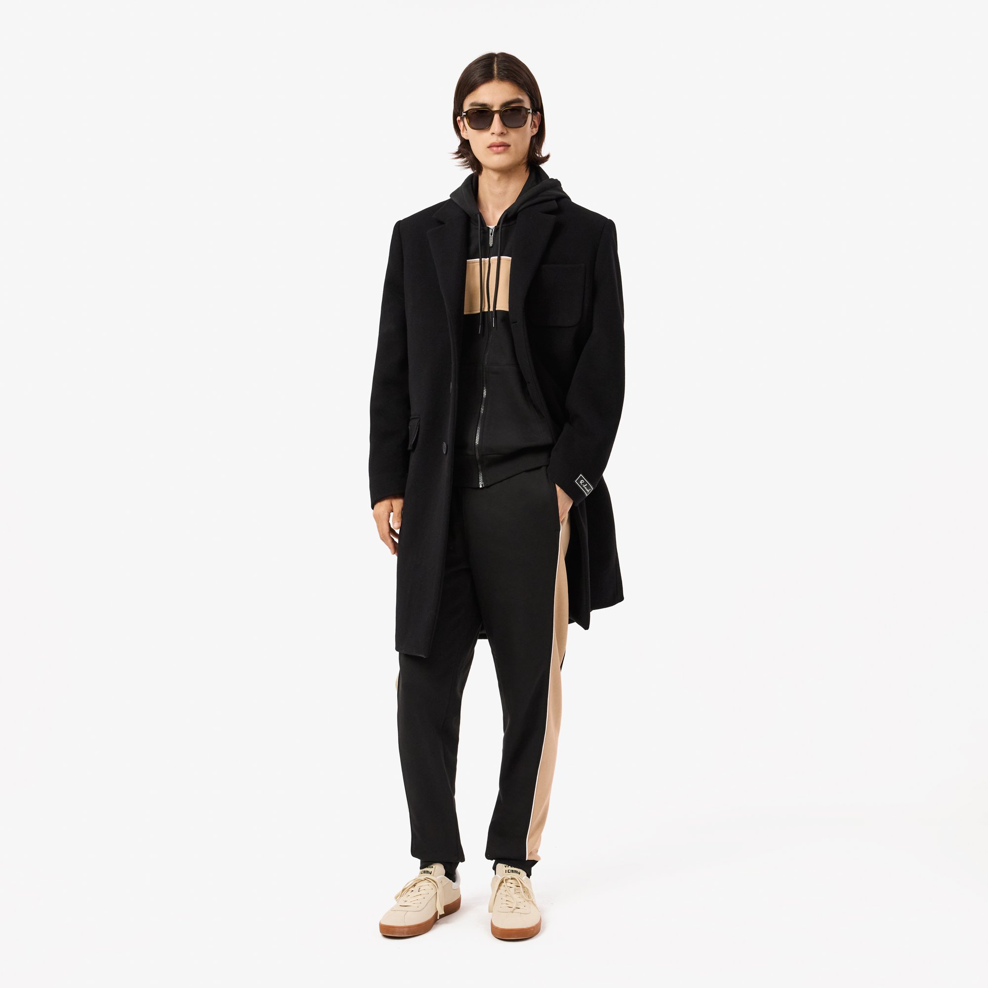 Áo Hoodie Lacoste Nam Colourblock Có Khóa Kéo