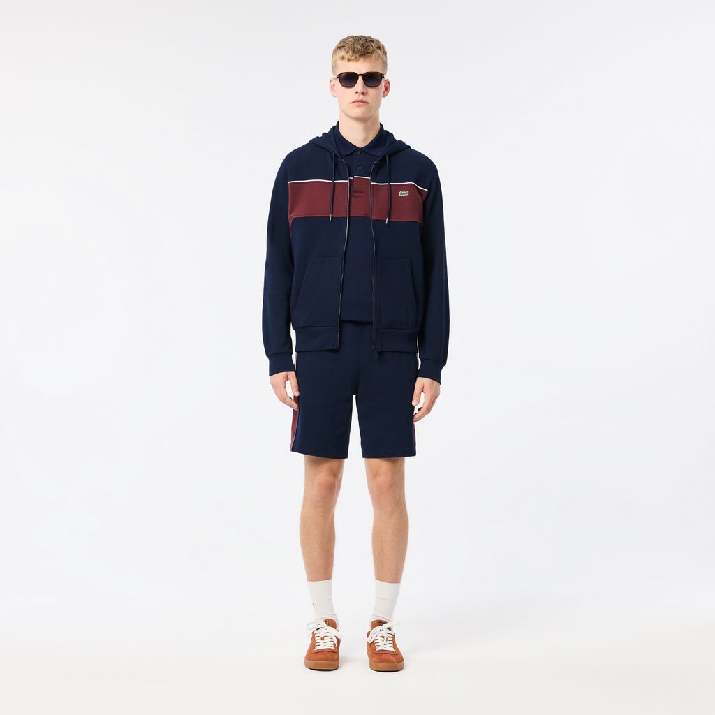 Áo Hoodie Lacoste Nam Colourblock Có Khóa Kéo