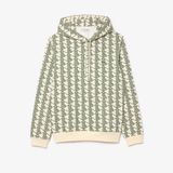 Áo Hoodie Lacoste Nam Họa Tiết Monogram Chất Liệu Fleece