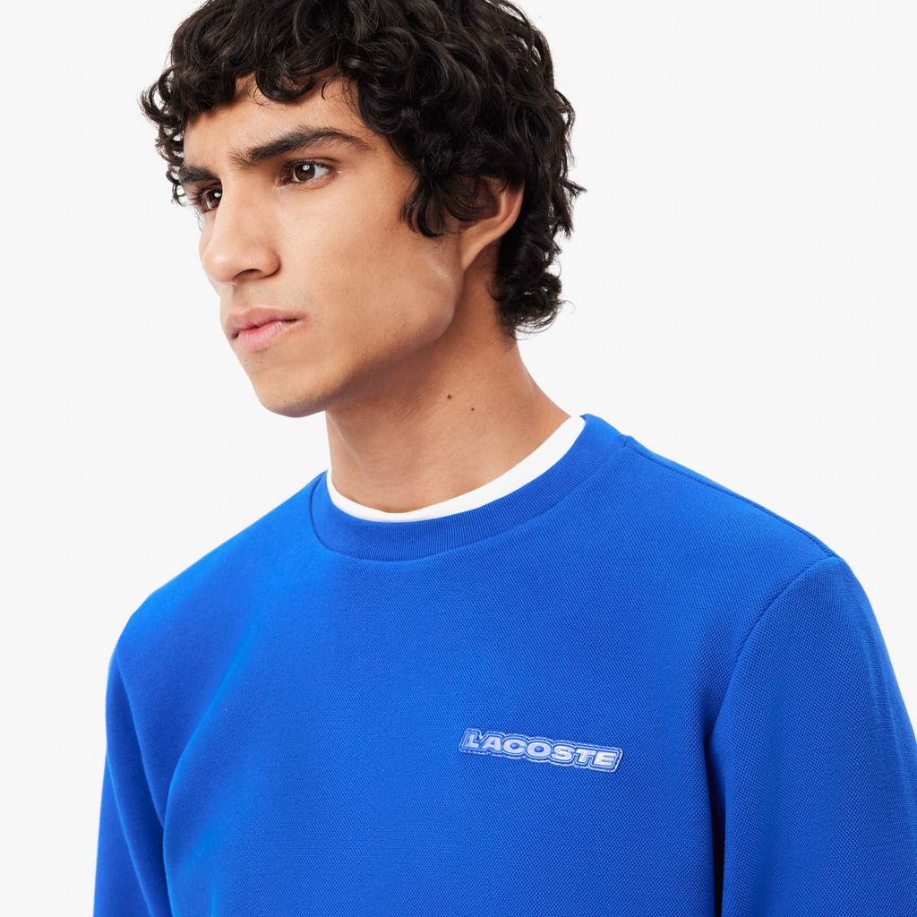 Áo Nỉ Lacoste Nam Huy Hiệu Piqué