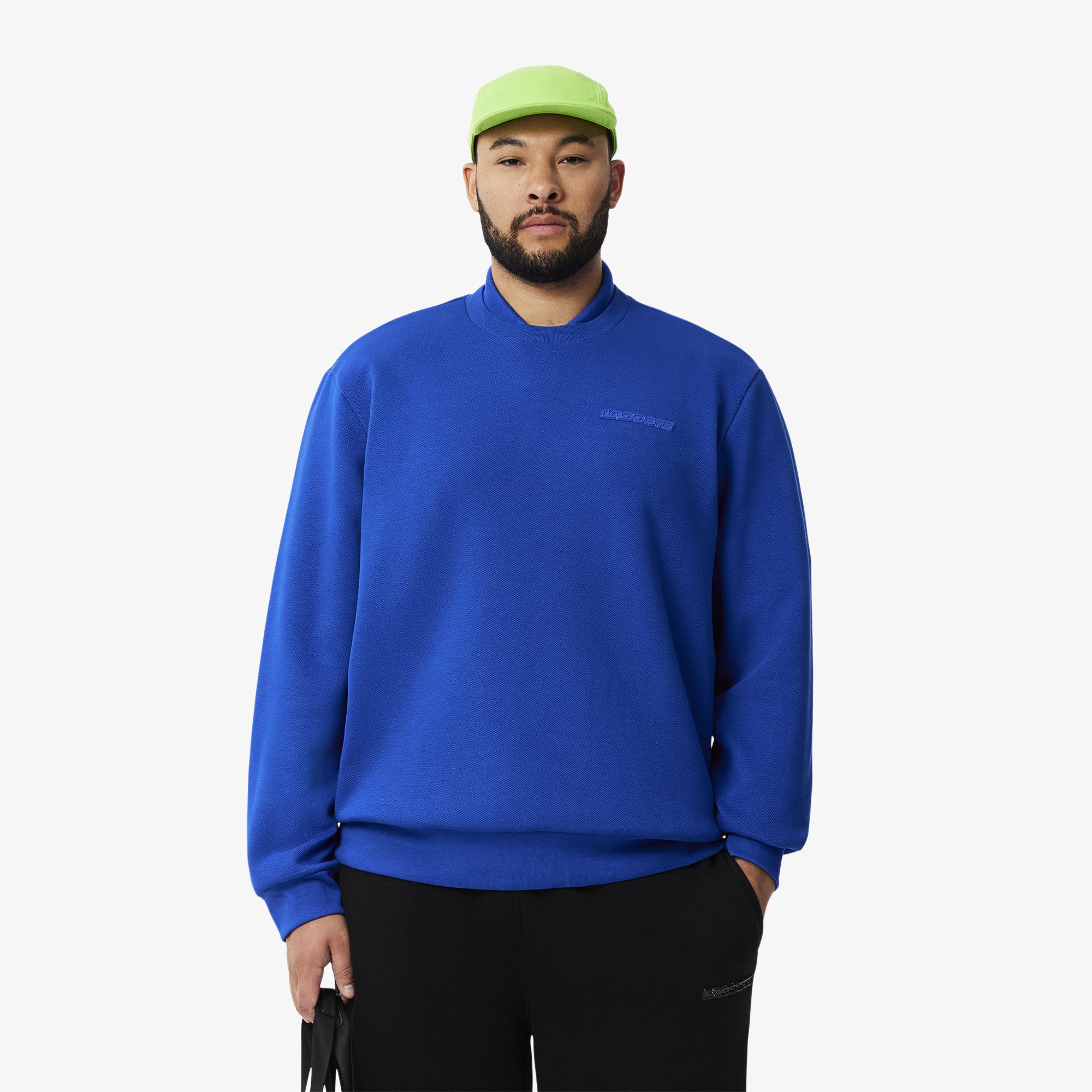 Áo Nỉ Lacoste Nam Huy Hiệu Piqué