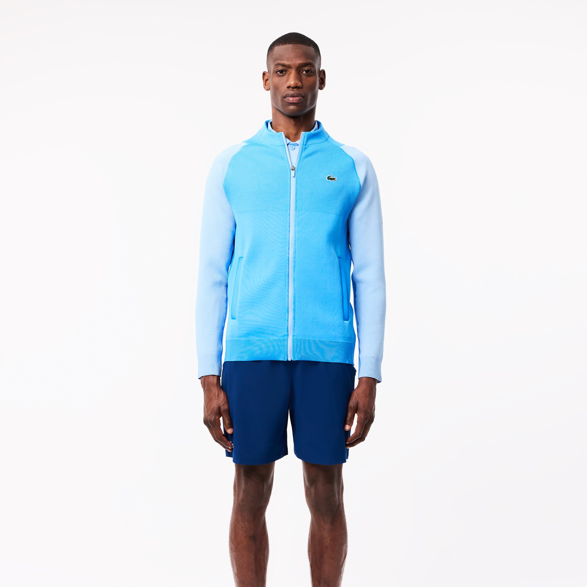 Áo Nỉ Tennis Lacoste Nam Lacoste X Novak Djokovic Chất Liệu Jacquard