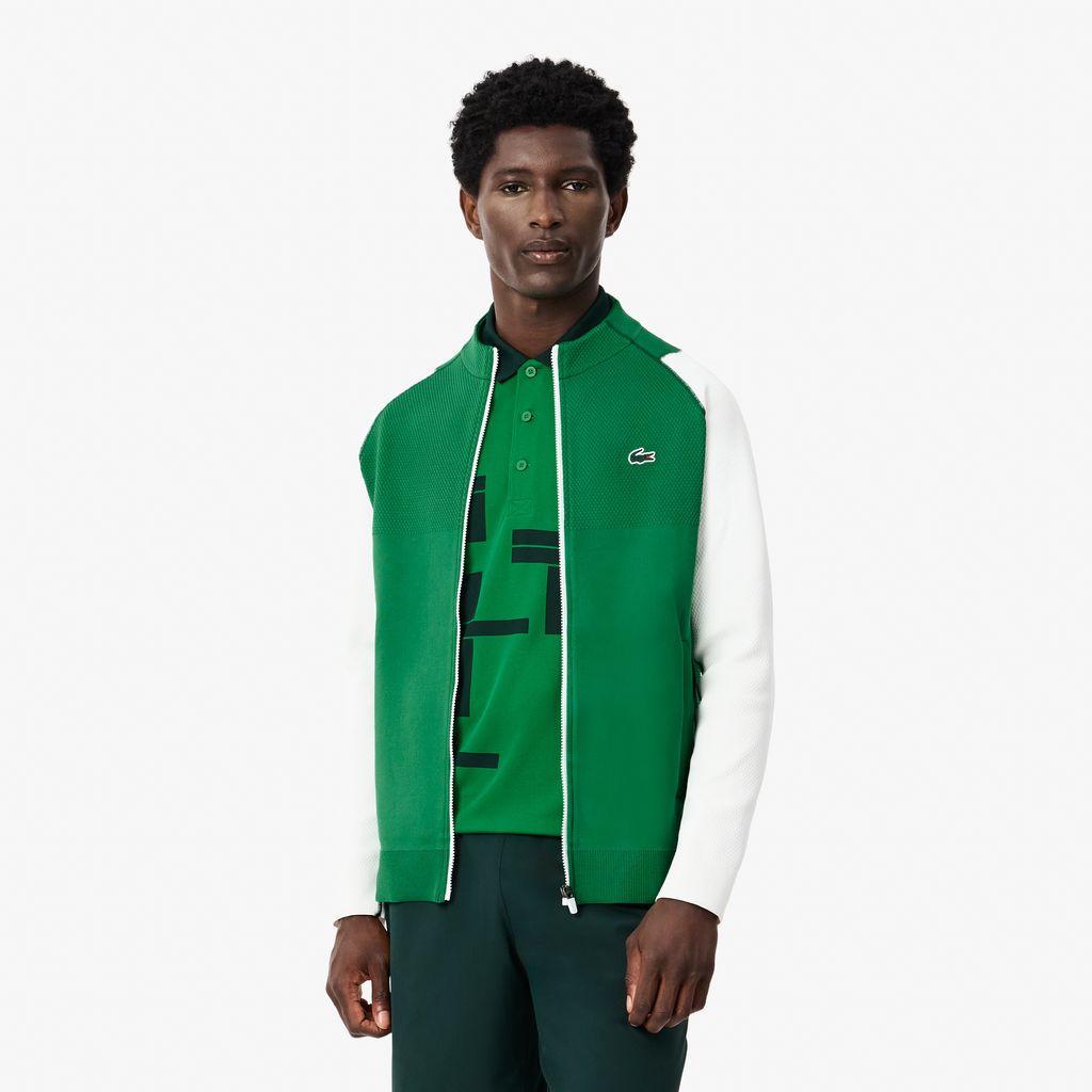 Áo Nỉ Tennis Lacoste Nam Lacoste X Novak Djokovic Chất Liệu Jacquard