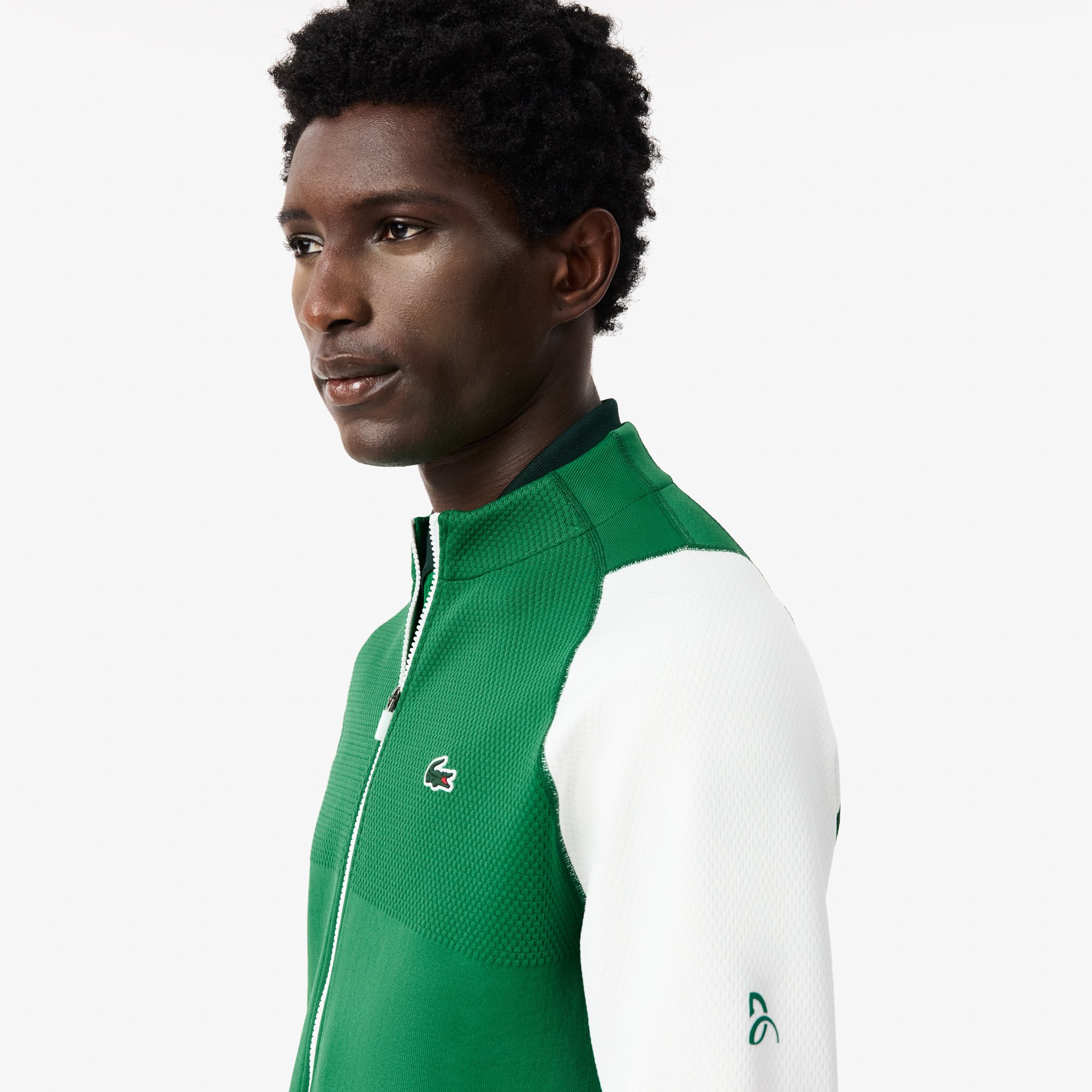 Áo Nỉ Tennis Lacoste Nam Lacoste X Novak Djokovic Chất Liệu Jacquard