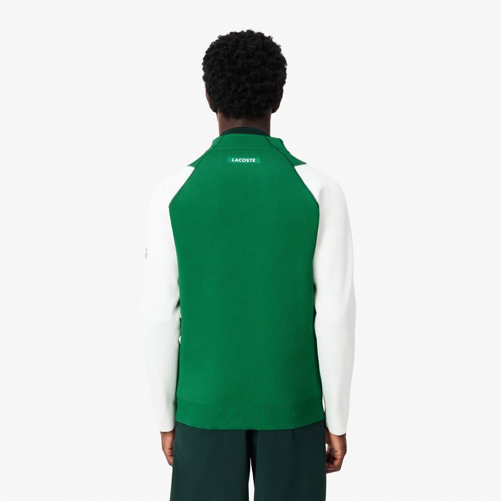 Áo Nỉ Tennis Lacoste Nam Lacoste X Novak Djokovic Chất Liệu Jacquard