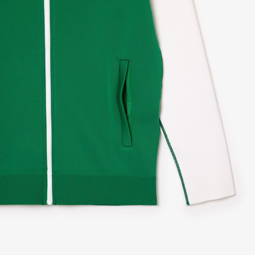 Áo Nỉ Tennis Lacoste Nam Lacoste X Novak Djokovic Chất Liệu Jacquard