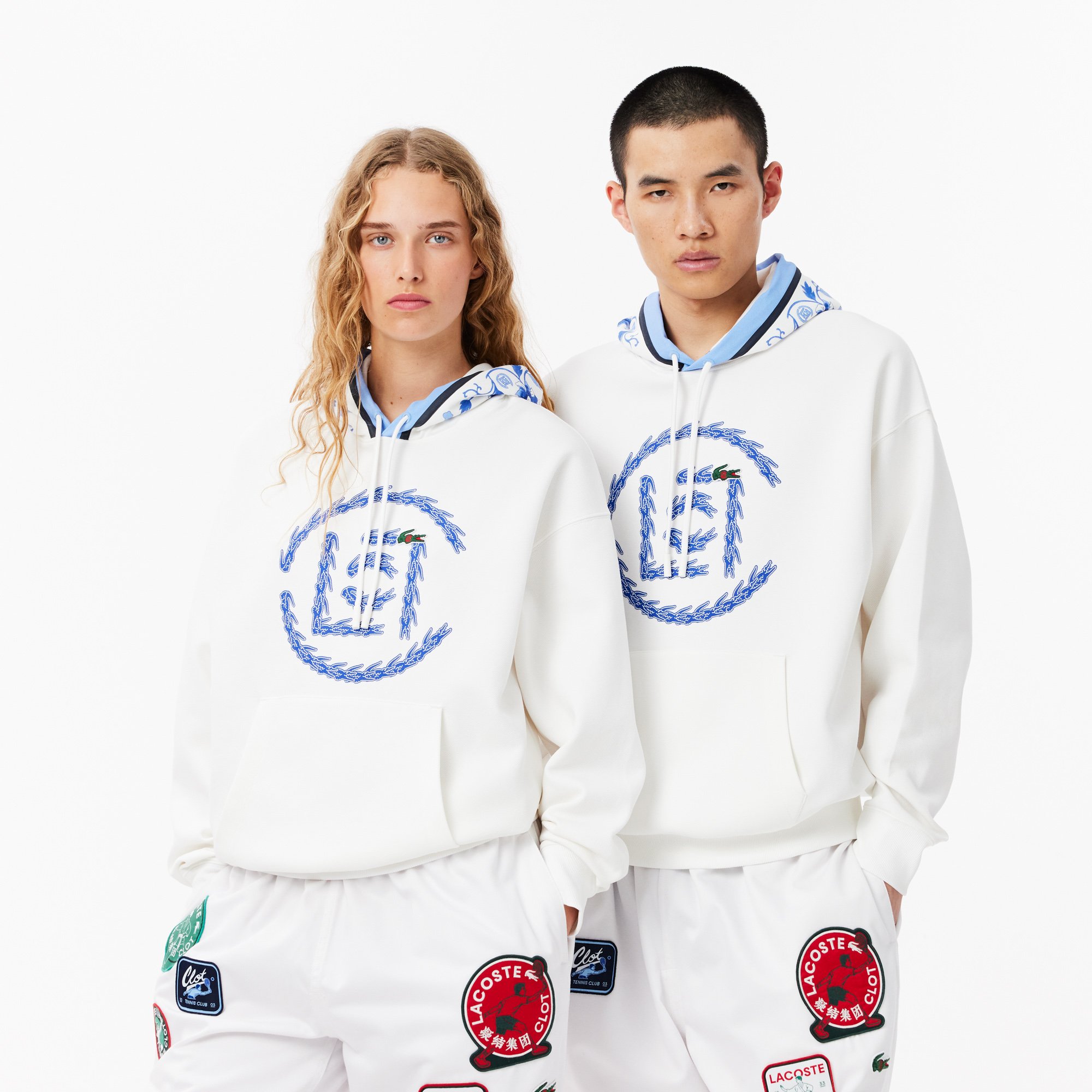 Áo Nỉ Lacoste Nam Dáng Rộng Lacoste x CLOT