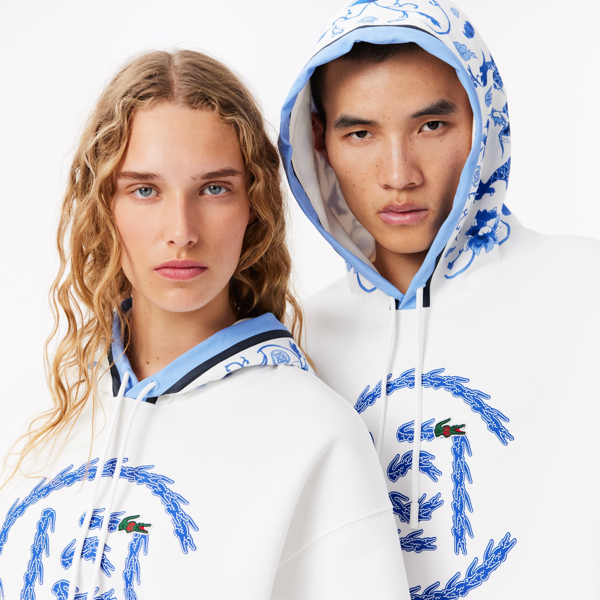 Áo Nỉ Lacoste Nam Dáng Rộng Lacoste x CLOT