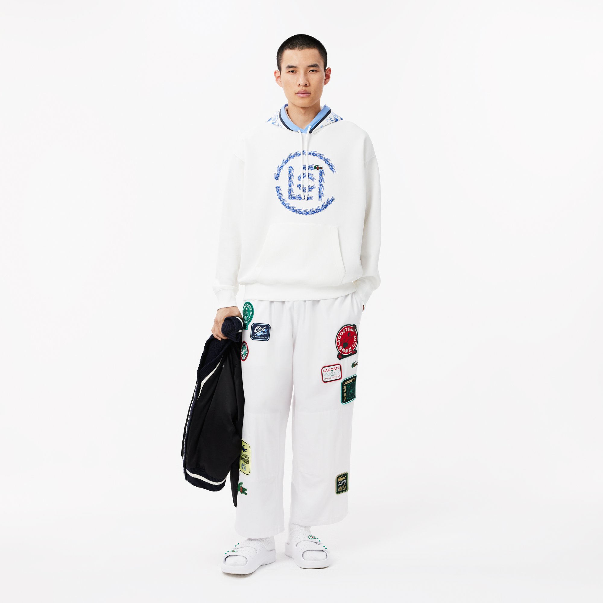 Áo Nỉ Lacoste Nam Dáng Rộng Lacoste x CLOT
