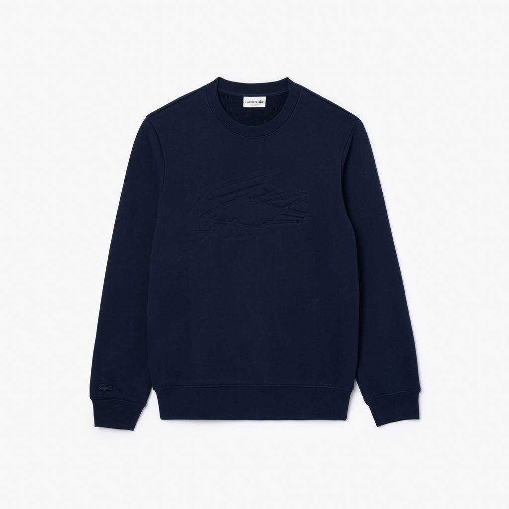Áo Nỉ Lacoste Nam Cá Sấu Thêu Chất Liệu Fleece