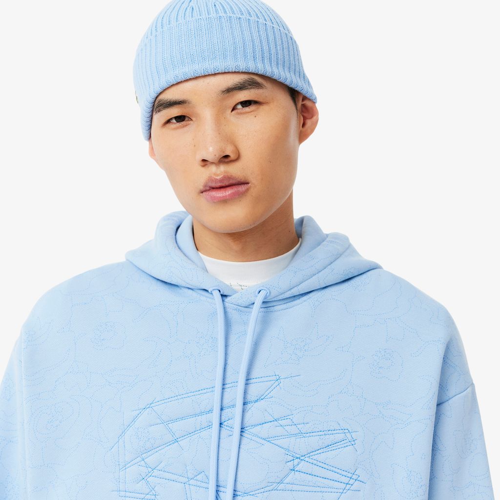 Áo Nỉ Lacoste Nam Dáng Rộng In Họa Tiết