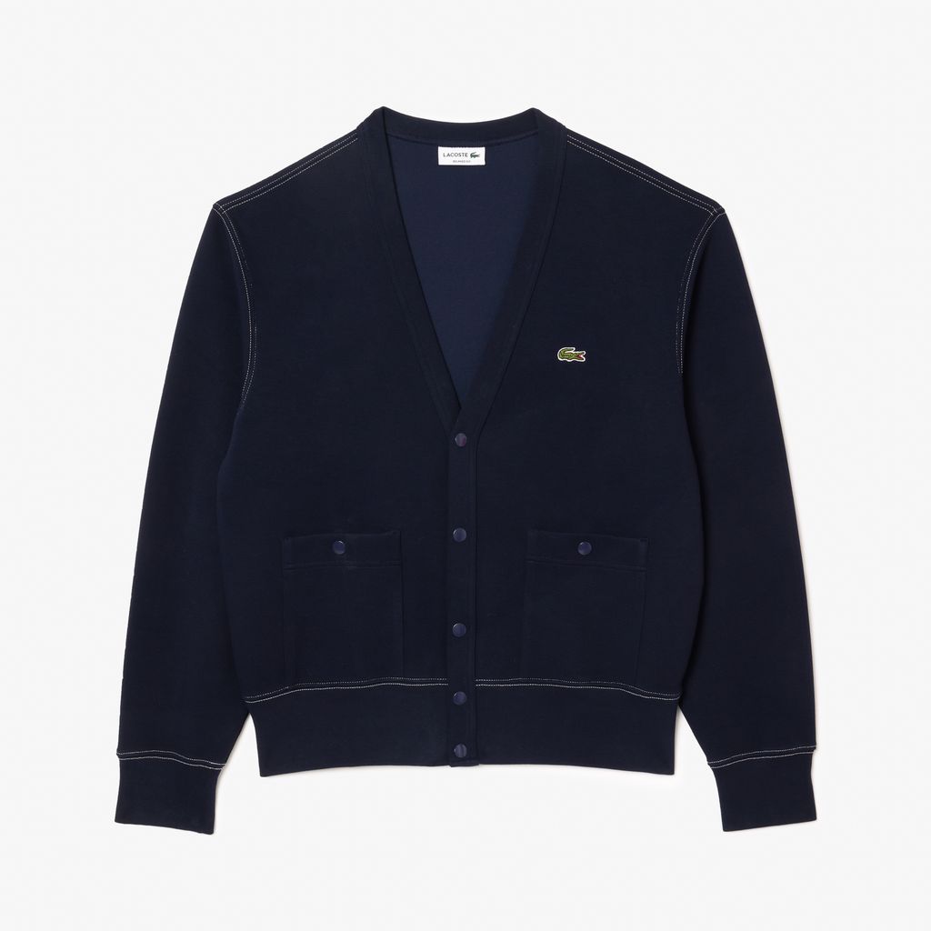 Áo Nỉ Lacoste Nam Piqué Dáng Rộng Topstitch