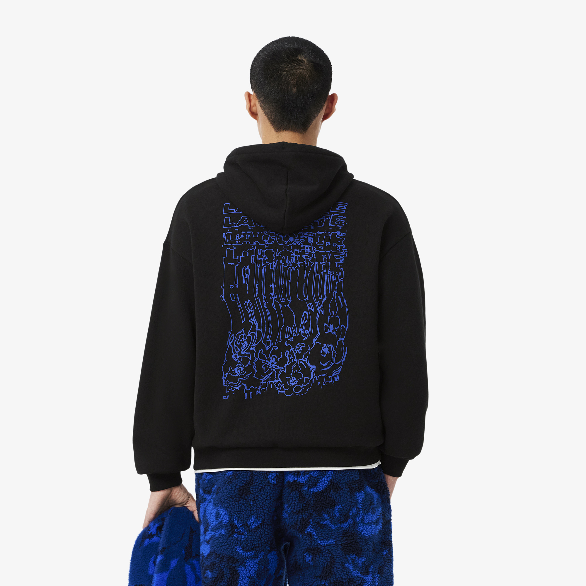 Áo Nỉ Lacoste Nam Dáng Rộng Họa Tiết In