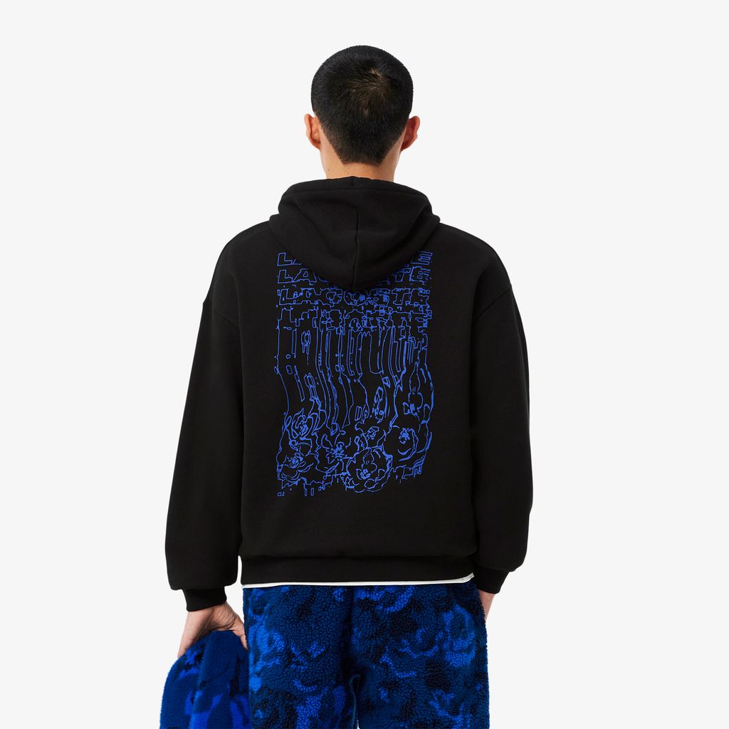 Áo Nỉ Lacoste Nam Dáng Rộng Họa Tiết In