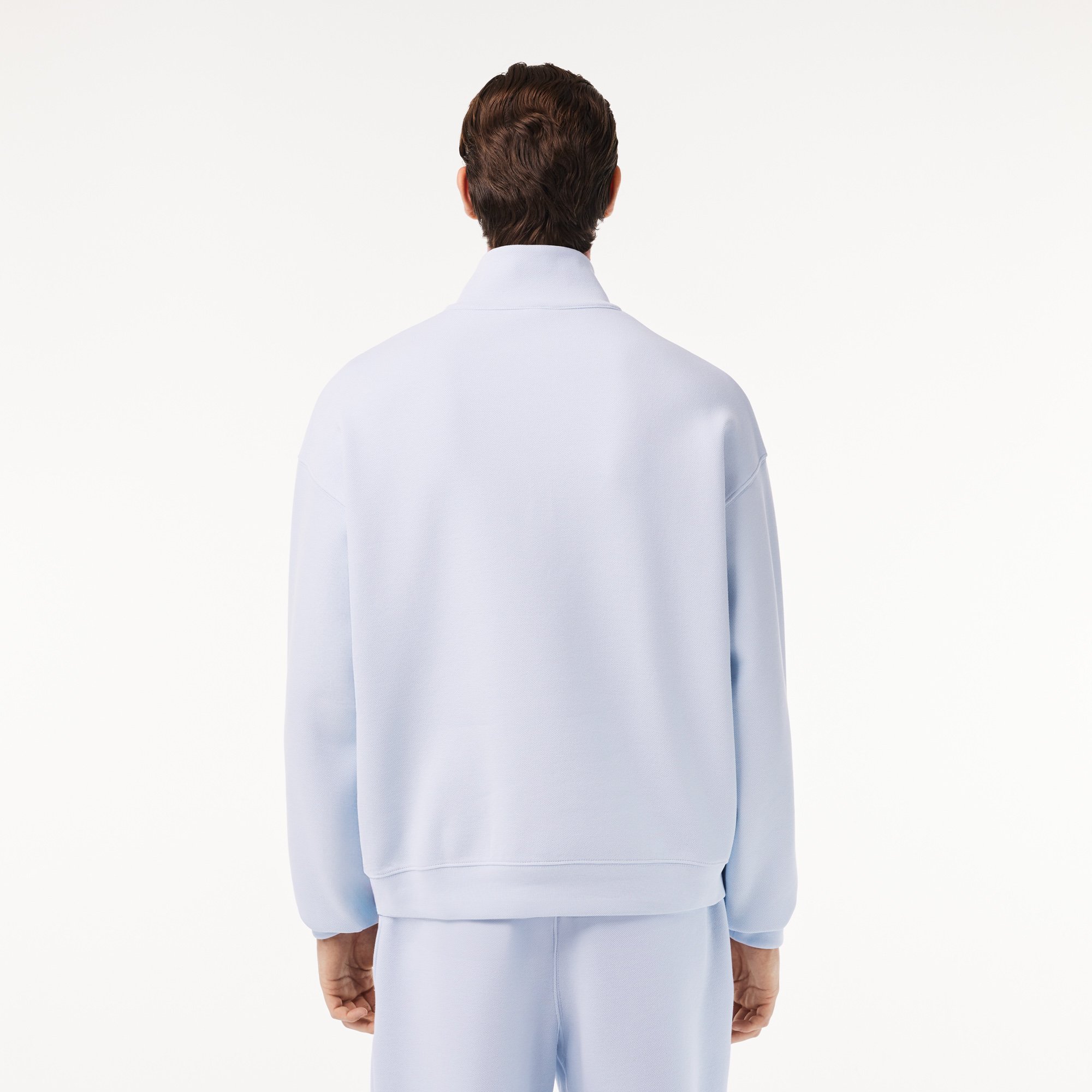 Áo Nỉ Lacoste Nam Piqué Dáng Suông Có Khóa Kéo Ở Cổ