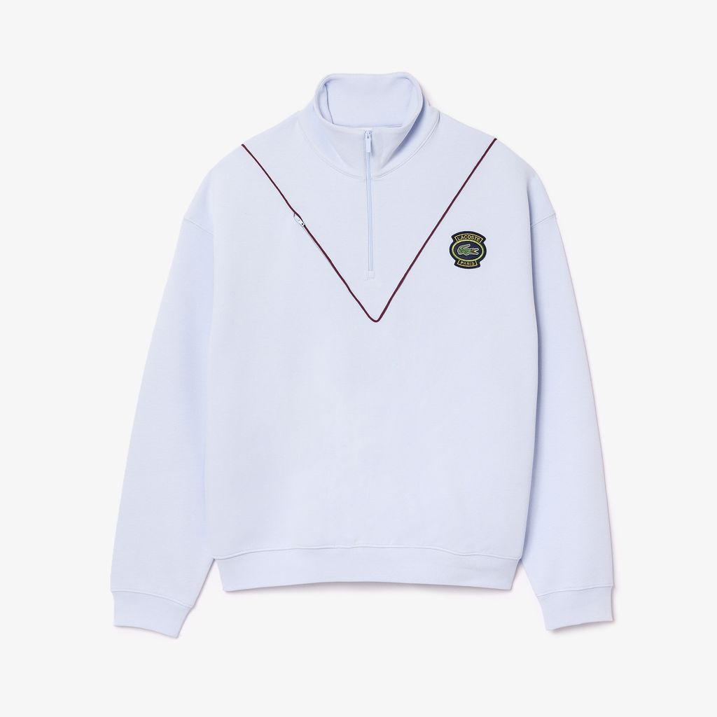 Áo Nỉ Lacoste Nam Piqué Dáng Suông Có Khóa Kéo Ở Cổ