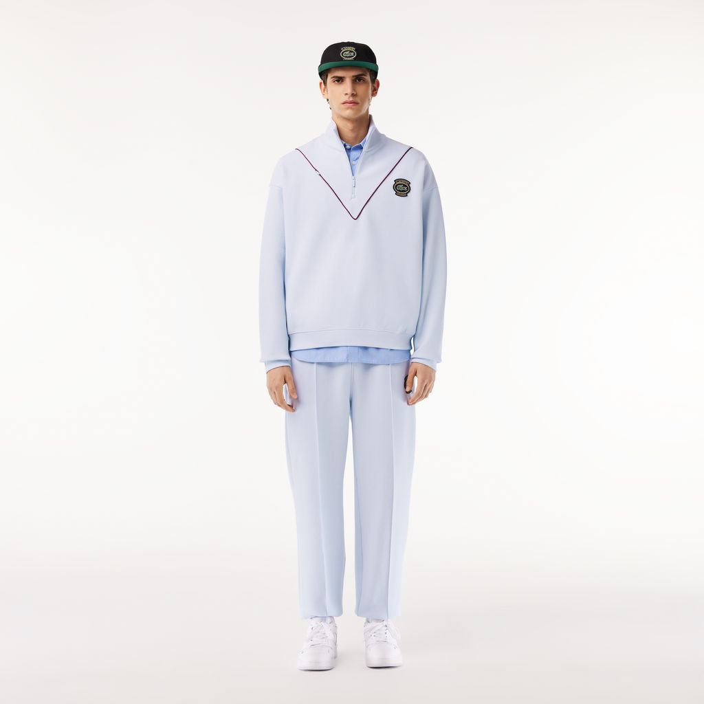 Áo Nỉ Lacoste Nam Piqué Dáng Suông Có Khóa Kéo Ở Cổ