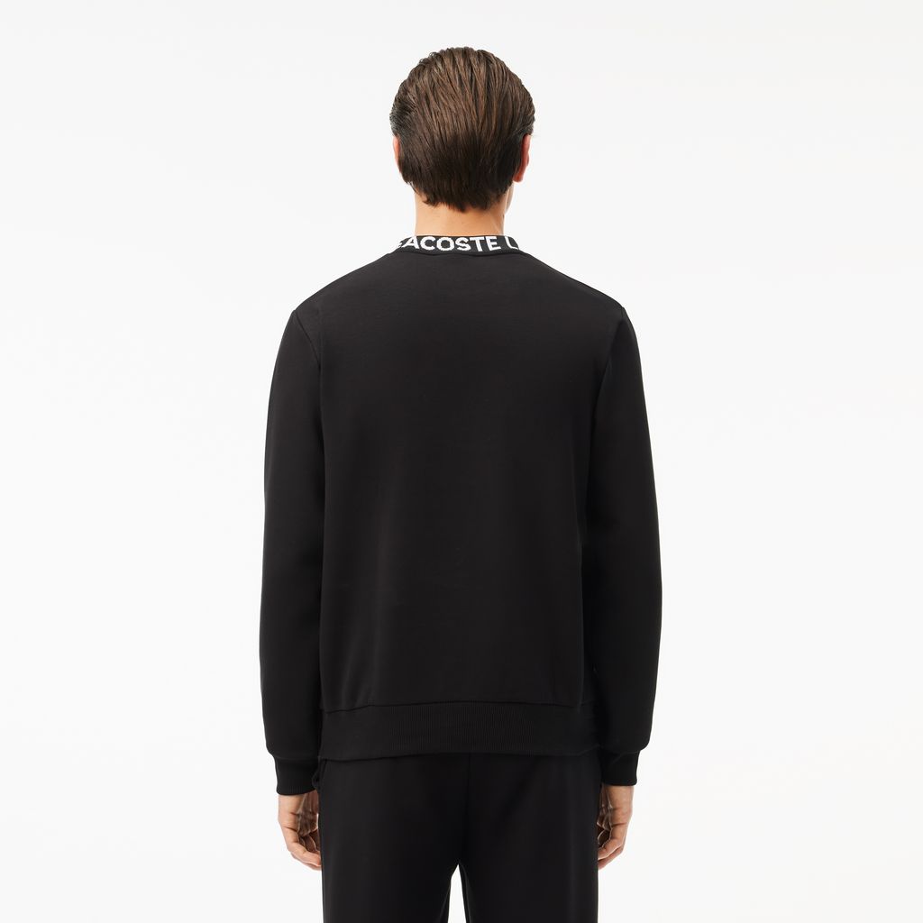 Áo Nỉ Lacoste Nam Cổ Tròn Họa Tiết Jacquard