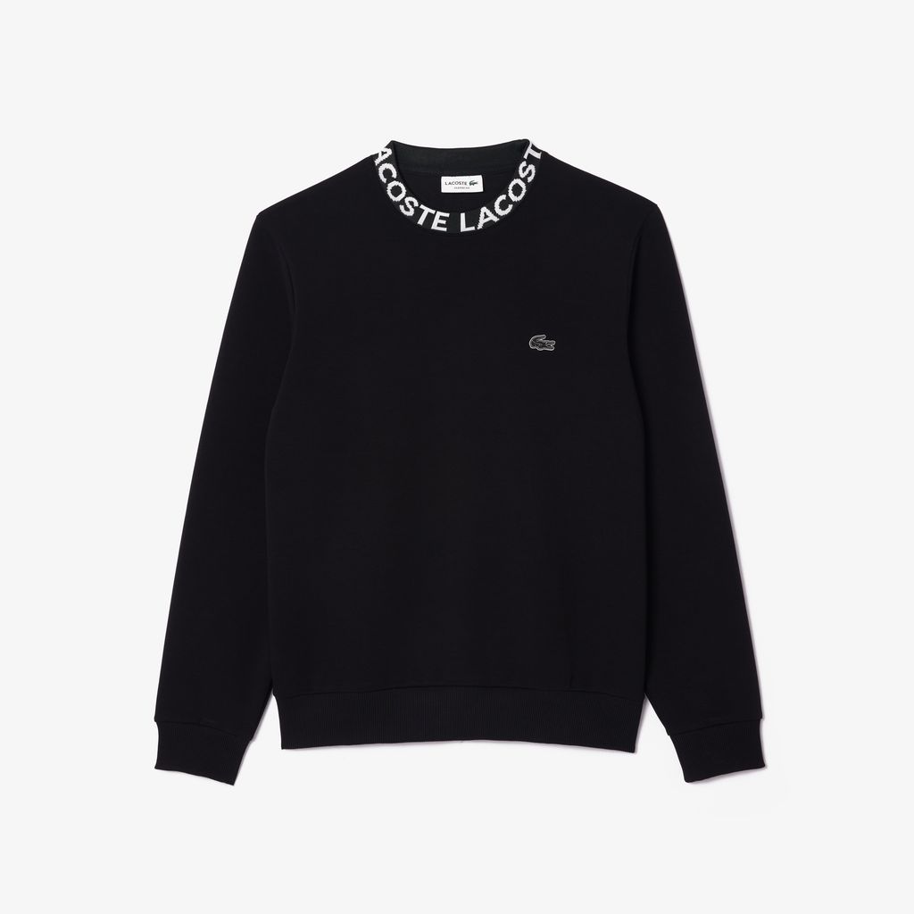 Áo Nỉ Lacoste Nam Cổ Tròn Họa Tiết Jacquard
