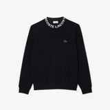 Áo Nỉ Lacoste Nam Cổ Tròn Họa Tiết Jacquard