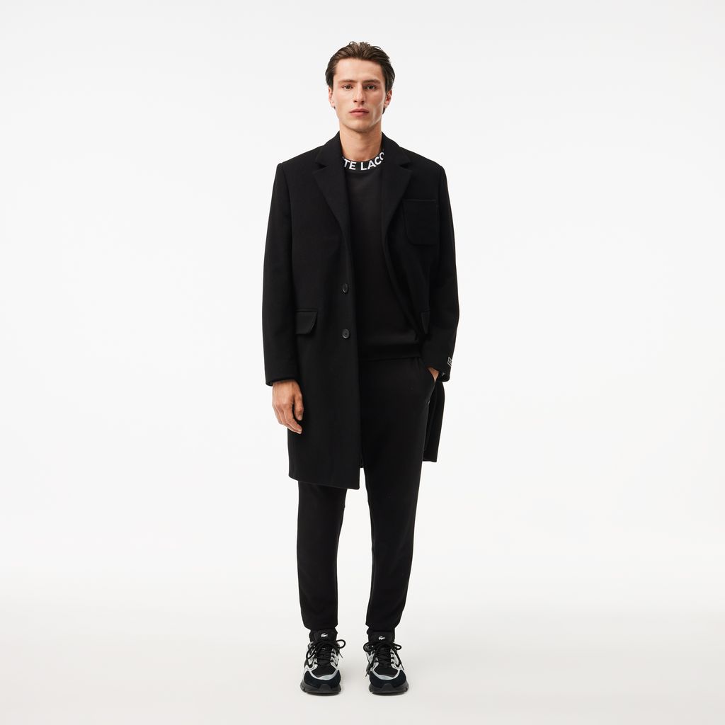 Áo Nỉ Lacoste Nam Cổ Tròn Họa Tiết Jacquard