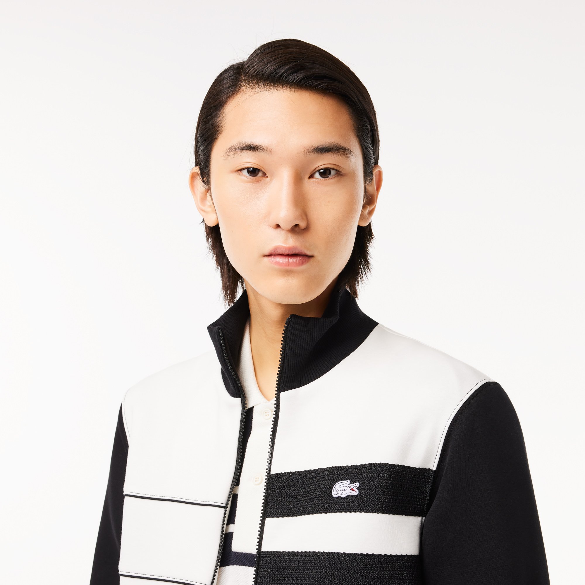 Áo Nỉ Lacoste Nam Paris Có Khóa Kéo Sản Xuất Tại Pháp