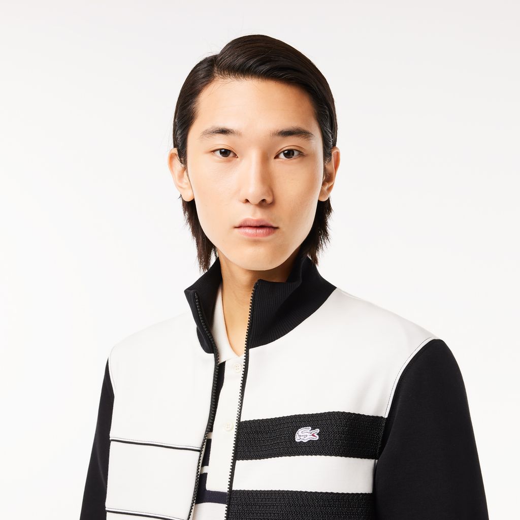 Áo Nỉ Lacoste Nam Paris Có Khóa Kéo Sản Xuất Tại Pháp