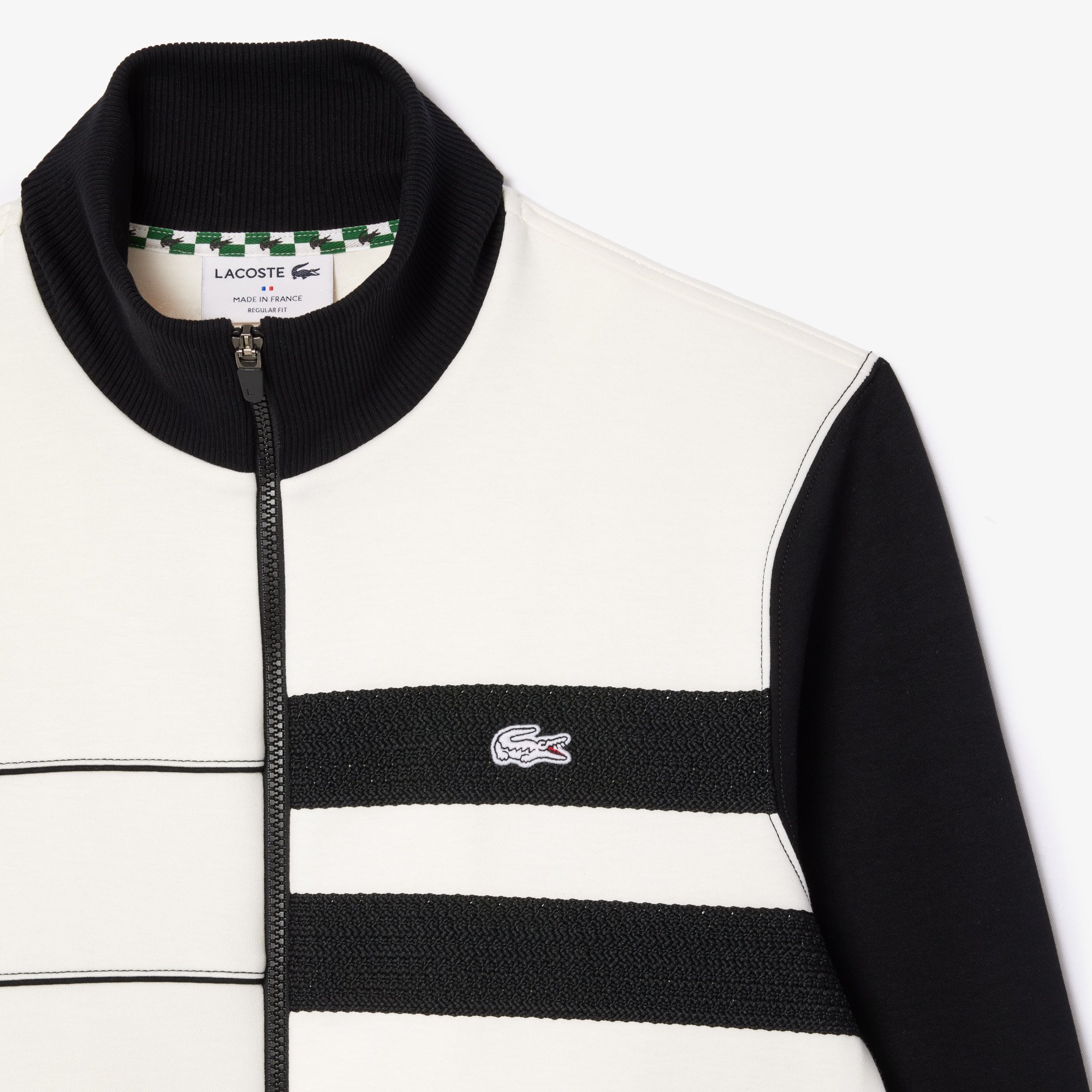 Áo Nỉ Lacoste Nam Paris Có Khóa Kéo Sản Xuất Tại Pháp