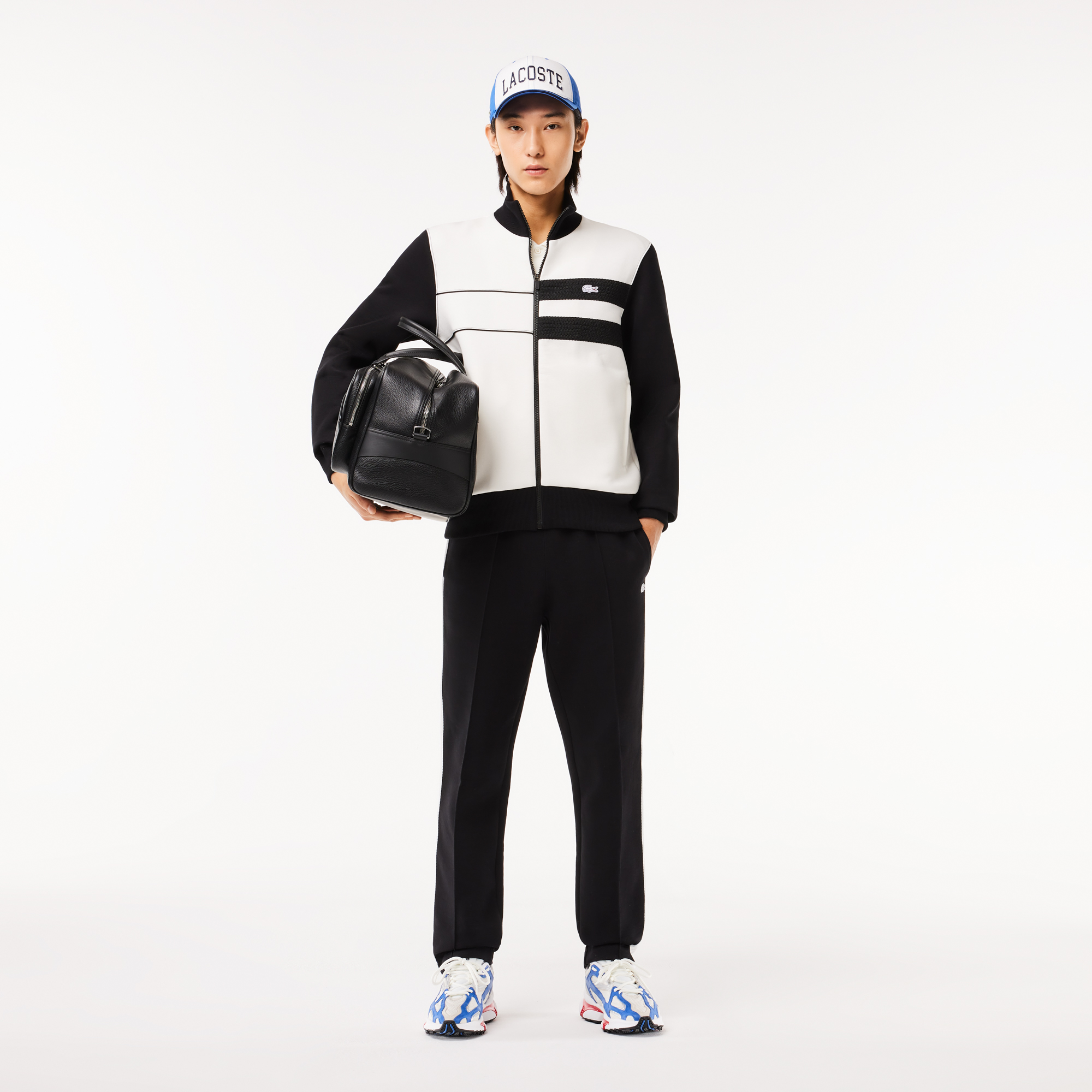 Áo Nỉ Lacoste Nam Paris Có Khóa Kéo Sản Xuất Tại Pháp