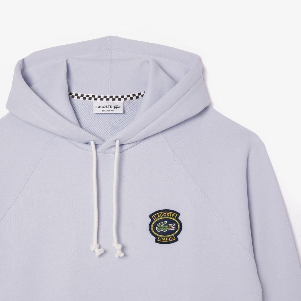 Áo Hoodie Lacoste Nam Dáng Rộng Chất Liệu Fleece