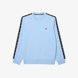 Áo Nỉ Lacoste Nam Jogger Sọc Cổ Tròn Có Logo