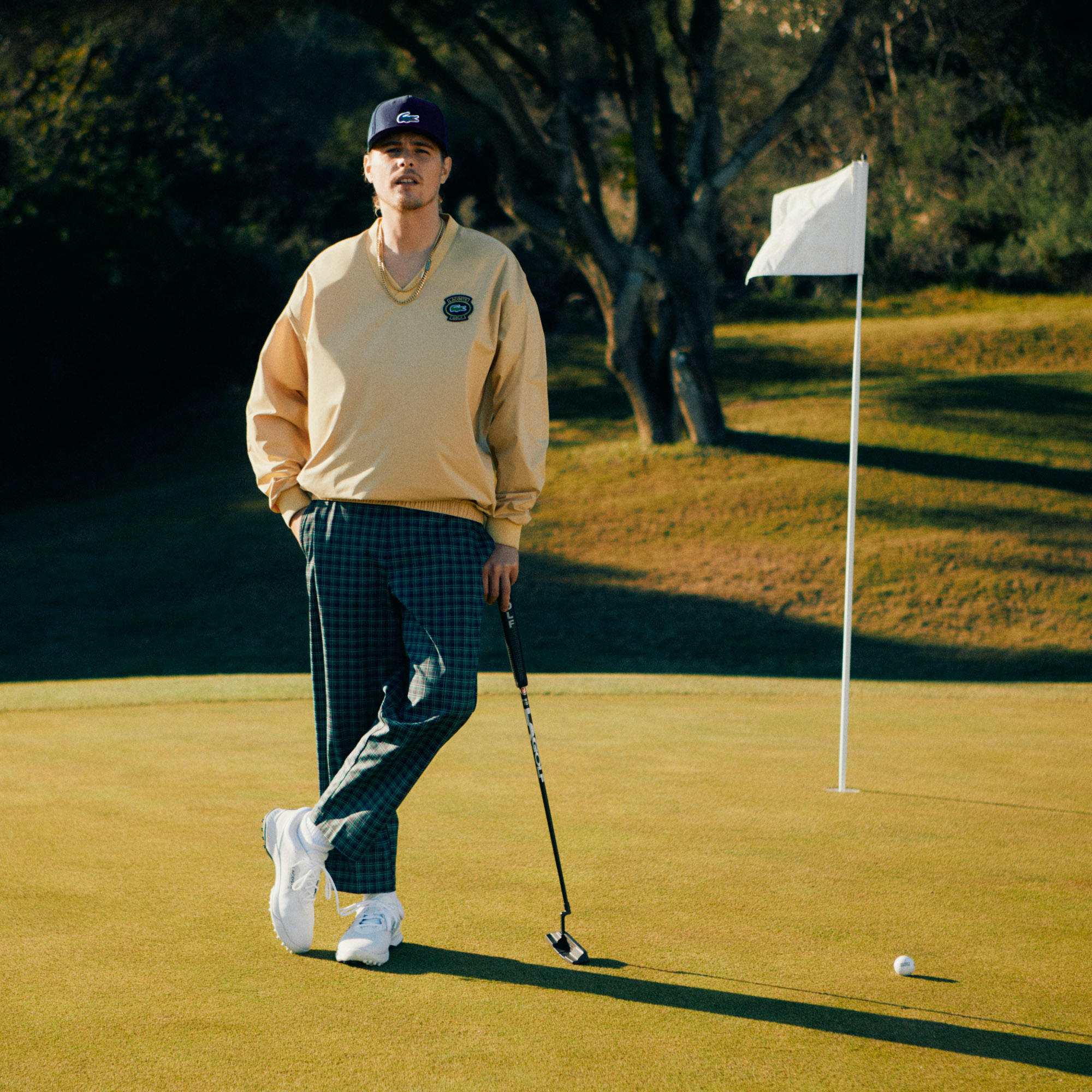 Áo Nỉ Golf Lacoste Nam Dáng Suông